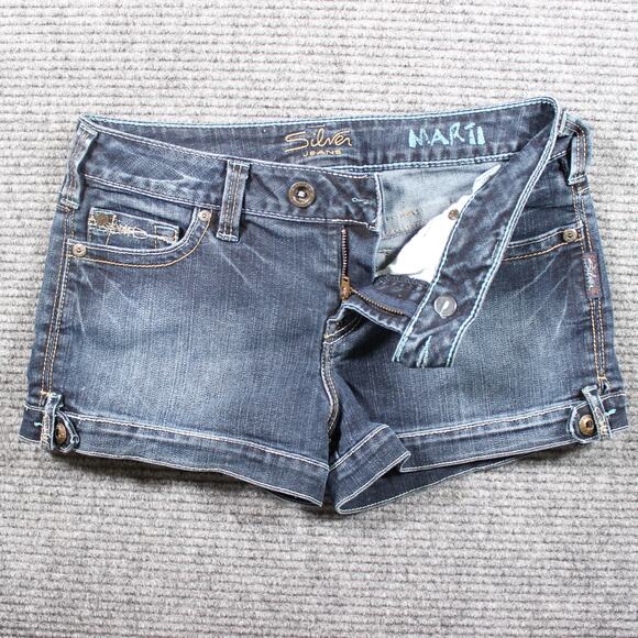 Silver Jeans Women's Blue Denim Shorts - Picture 2 of 9